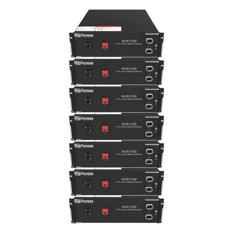 Акумуляторна батарея Dyness HV51100-7 (PowerRackHV4-7s), 35.84kW, 358.4V, 100Ah, LiFePO4, BDU100, RACK