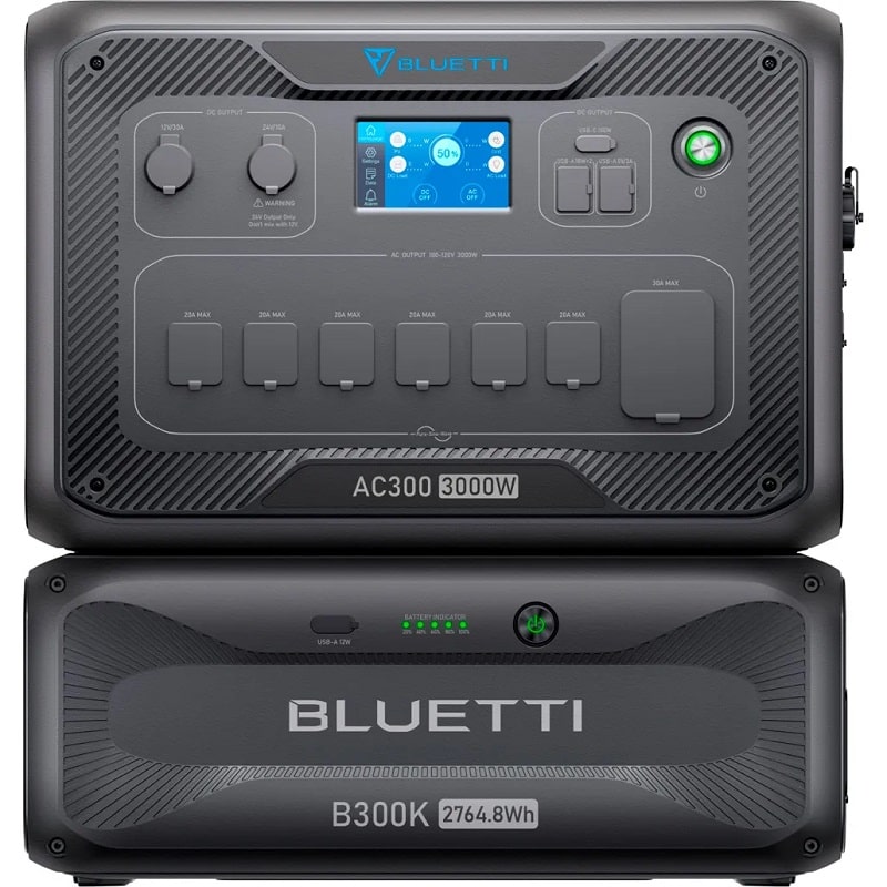Комплект зарядної станції BLUETTI AC300+B300K