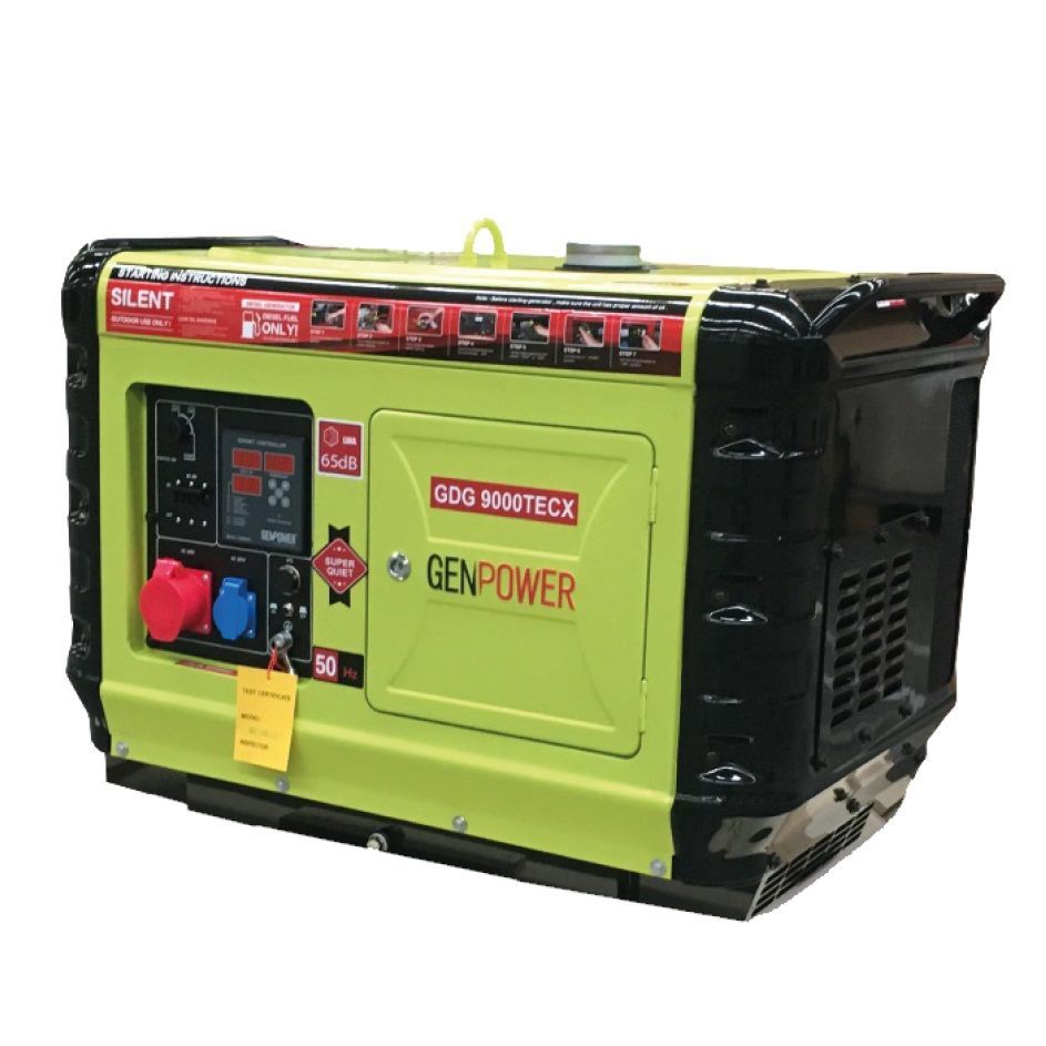Генератор GenPower Generator GDG 9000 TECX (Трифазний з додатковим шумозаглушенням 7кВт)