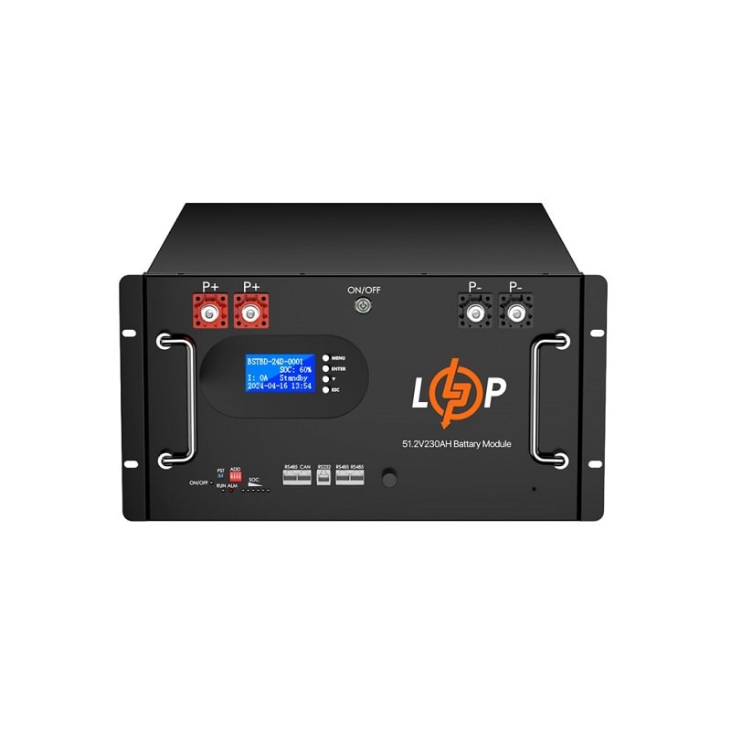 Акумулятор LogicPower LiFePO4 51,2V 230 Ah LCD RM (30386)