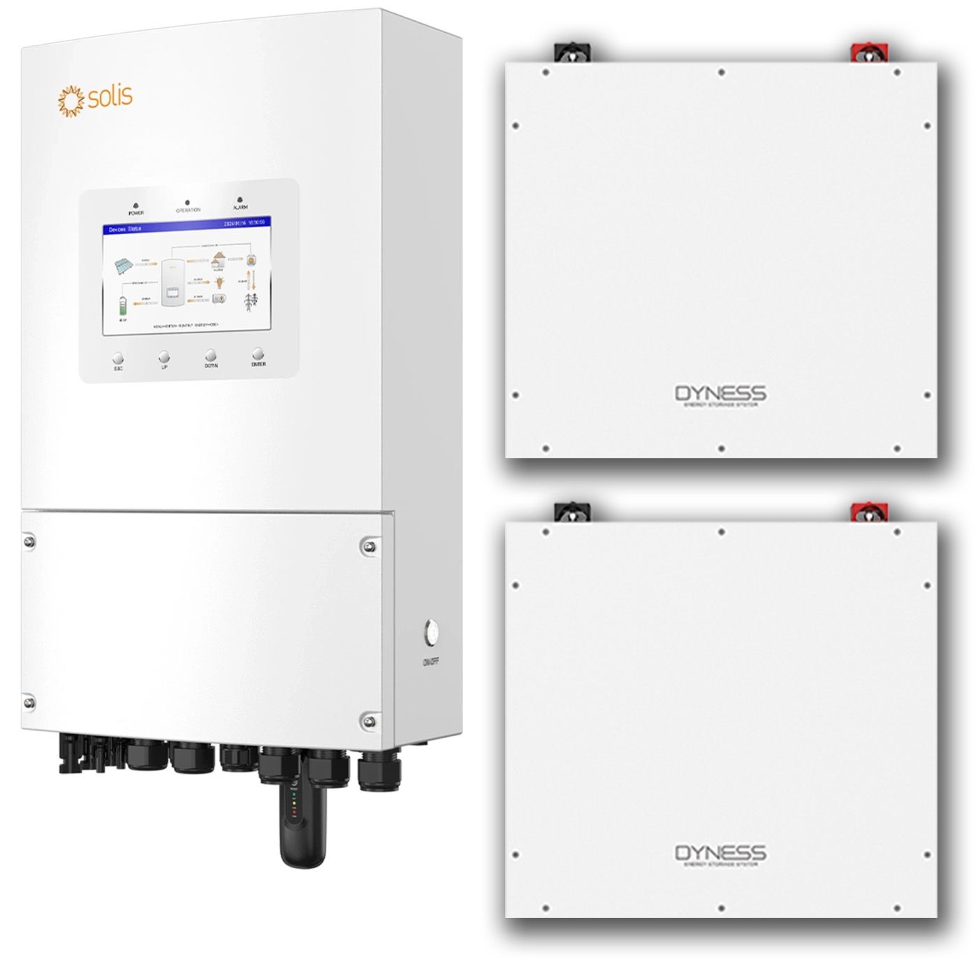 Комплект інвертор SOLIS S6-EH1P6K-L-PLUS 6KW + 2 шт Акумуляторна батарея для ДБЖ Dyness DL5.0C