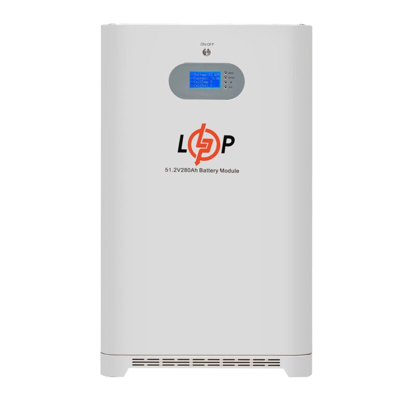 Акумулятор LogicPower LiFePO4 51.2V - 280 Ah (14336 Wh) (Smart BMS 200A) з LCD AB RS485/CAN (31410)